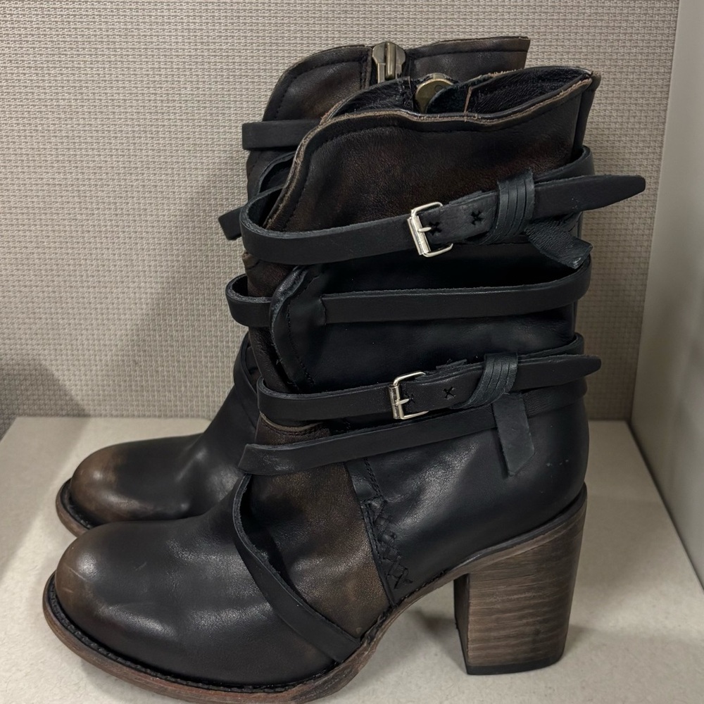 Freebird Baker Leather Boots Women’s Shoes Size 8 - Picture 4 of 7